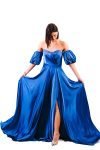 Φόρεμα Με Σκίσιμο Peak A Side Μπλε