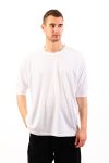 T-shirt με Λάστιχο στο Μανίκι -19-  Λευκό
