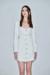 Φόρεμα Andria Mix & Match Λευκό