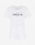 T-Shirt regular με logo Armani Exchange λευκο